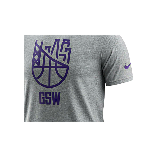NIKE MENS NBA Golden State Warriors Dri-Fit Essential T-Shirt "Gray" 871037 063 871037 063 from Stadium Goods