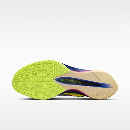 Nike Vaporfly 4 Men's Road Racing Shoes (Citron Pulse/Laser Orange/Volt Ice/Indigo Burst)
