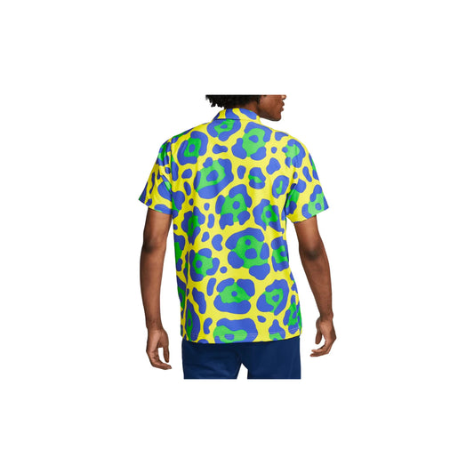 NIKE MENS Brasil Men's Shirt "Dynamic Yellow/Green Spark/Paramount Blue/Paramoun" DR0466 100 DR0466 100 from Stadium Goods