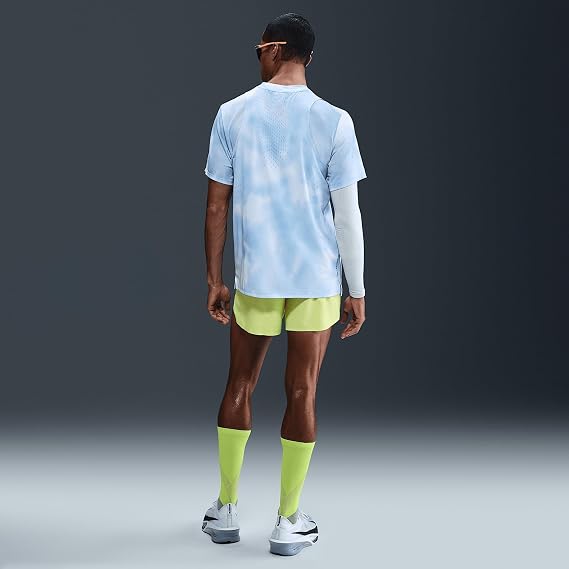 Nike AeroSwift Men's Dri-FIT ADV 4" Brief-Lined Running Shorts (FN3352-736, Light Lemon Twist/Black) Size Medium