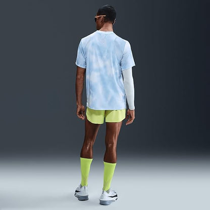 Nike AeroSwift Men's Dri-FIT ADV 4" Brief-Lined Running Shorts (FN3352-736, Light Lemon Twist/Black) Size Medium
