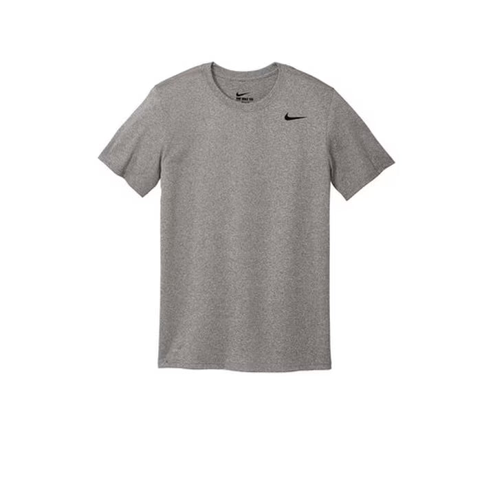 Nike Mens Team Legend Short Sleeve Crew T-Shirt Medium, Carbon Heather