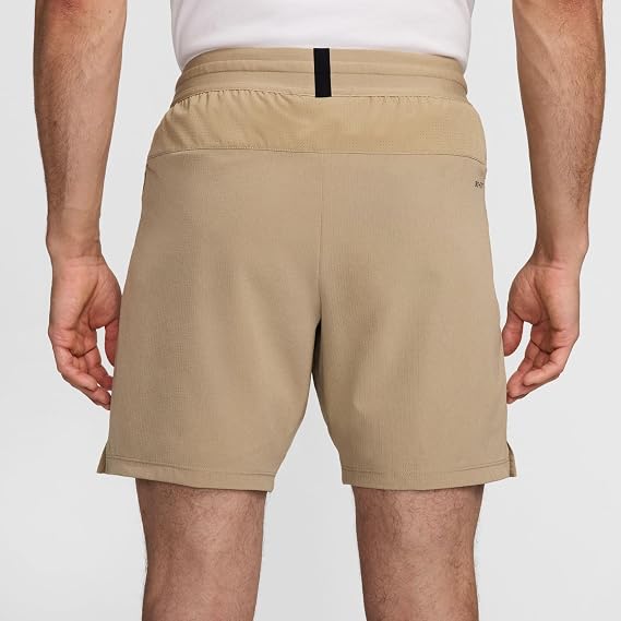 Nike Flex Rep 4.0 Men's Dri-FIT 7" Unlined Fitness Shorts (Khaki/Black/Black, FN3004-247) Size Medium