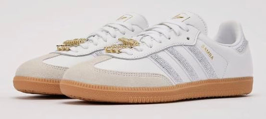 Adidas Originals Samba OG WMNS Cracked Leather “Metallic Gold” KI5719 New