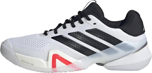 Adidas Mens Barricade 14 Tennis Sneakers Shoes - Black, Orange