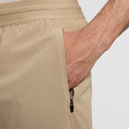 Nike Flex Rep 4.0 Men's Dri-FIT 7" Unlined Fitness Shorts (Khaki/Black/Black, FN3004-247) Size Medium
